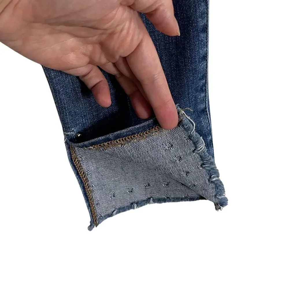 FRAME Le High Skinny Jeans Hazelwood Studded Hem‎ Size 24 - Picture 6 of 8